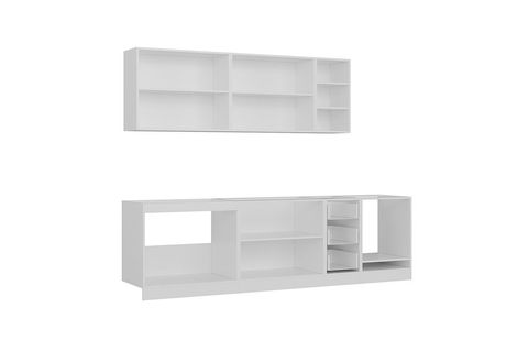 MİNAR ECE 280 CM MUTFAK DOLABI BEYAZ ANTRASİT 280-A9