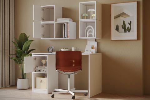 EVA ÇALIŞMA MASASI, KAPAKLI