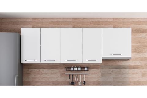 MİNAR 225 CM MUTFAK DOLABI BEYAZ 225-B7-ÜST MODÜL