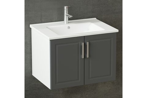 SANYA BANYO DOLABI ALT 65CM AS2K ETJ BEYAZ ANTRASİT