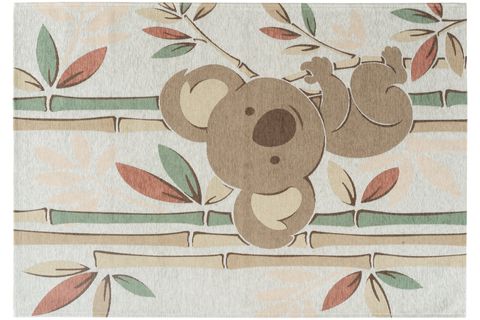 EKO JUNGLE KİDS KOALA FİGÜRLÜ YIKANABİLİR ÇOCUK ODASI HALISI JGL 03, MULTY, 130X190