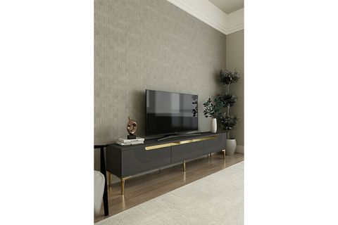 MEYRA TV SEHPASI, ANTRASİT GOLD, 180 CM, TSA1805AG