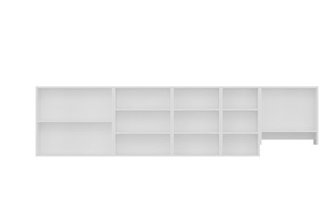 MİNAR 290 CM MUTFAK DOLABI BEYAZ 290-B4-ÜST MODÜL