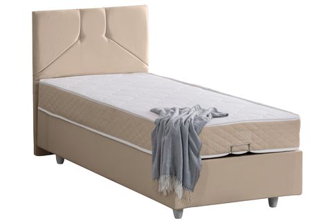WİCK BAZA BAŞLIK VE LETTO YATAK SETİ, BEJ, 90X190