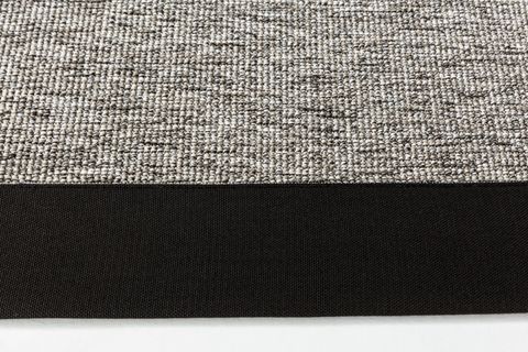 SİSAL HALI 730436 SİYAH KETEN JÜT HASIR GÖRÜNÜMLÜ KOLAY TEMİZLENEN HAV TOZ VERMEZ BORDÜRLÜ SİSAL HALI 200X300