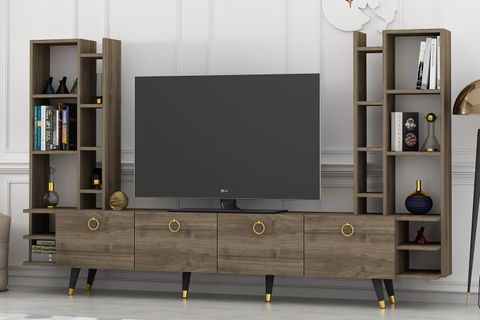 DEKORMİA GOLD TV ÜNİTESİ, GOLD, 223 CM