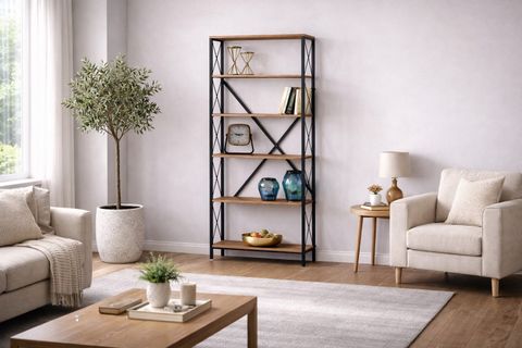 MEK ÇAPRAZ KİTAPLIK, ÇAM, 80 CM