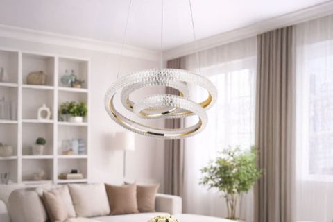 LİNA LED AVİZE, GOLD, 30 CM