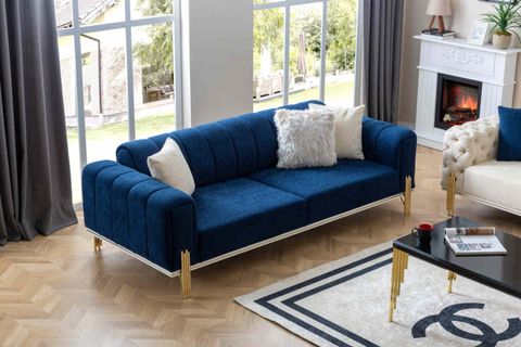 LİNE KOLTUK TAKIM, KREM LACİVERT