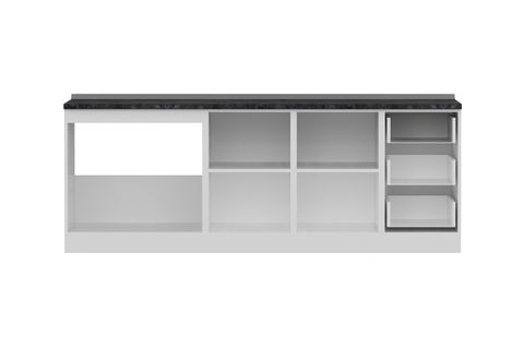 MİNAR 225 CM MUTFAK DOLABI BEYAZ 225-B1-ALT MODÜL