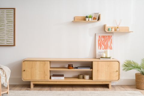 GİRONA TV SEHPASI, MEŞE, 180 CM