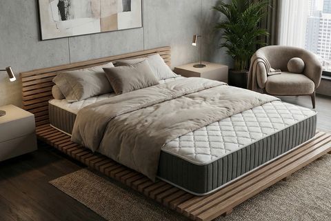 SİLVER LİNE BAMBOO YAYLI YATAK, 90X190