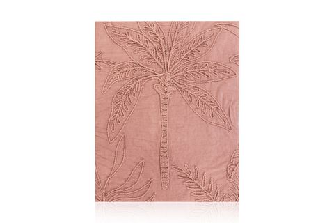 THE MİA THROW KOLTUK ŞALI PÜSKÜLLÜ GÜL KURUSU 170X130