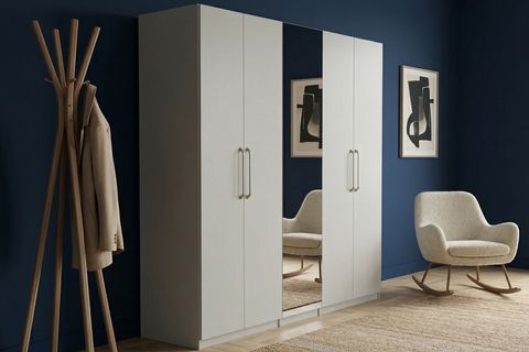 LUNA NOX AYNALI GARDIROP, KREM, 5 KAPAKLI