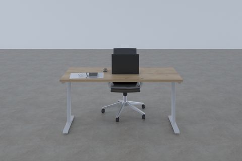 TUUNDESİGN TOHİ DESK YÜKSEKLİK AYARLI OFİS MASASI, MEŞE BEYAZ, 100 CM