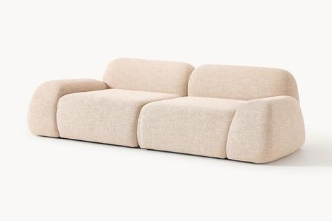 ROSE BUKLE MODÜLER İKİLİ KOLTUK, BEJ