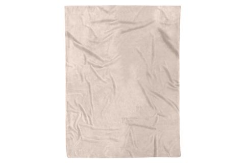 BEJ DÜZ RENK BASKILI WELSOFT TV BATTANİYESİ, 130X170