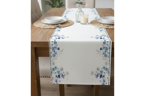 BAHAR SOFRASI PAMUKLU MASA RUNNER, 0047 50X150