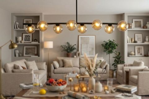 BESTE SIRALI BAL CAMLI SİYAH AVİZE, SEKİZLİ