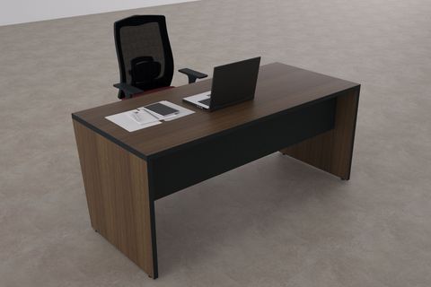 TUUNDESİGN PANEL ÇALIŞMA MASASI, CEVİZ ANTRASİT, 200 CM