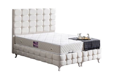 DUKE LUX BAZA BAŞLIK VE YATAK SETİ, KREM, 90X200