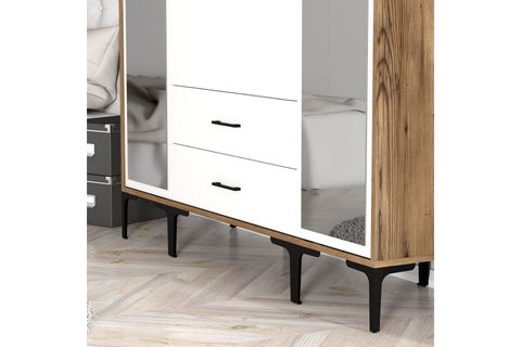 KUMSAL 4 KAPILI RTR GARDIROP, LİDYA BEYAZ