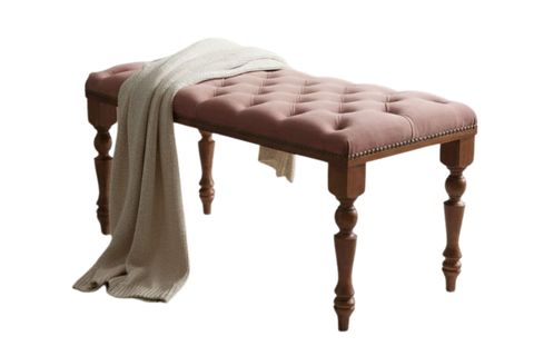 AVANGART KAYIN TORNA RETRO AYAK BENCH, PEMBE