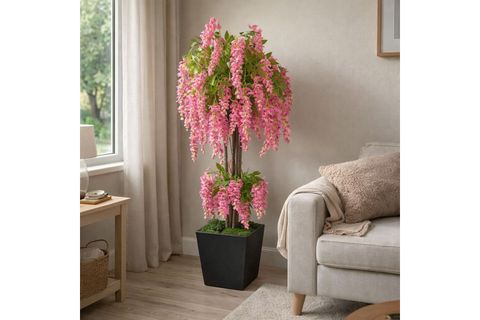 PEMBE WİSTERİA SALKIM YAPAY AĞACI, 190 CM