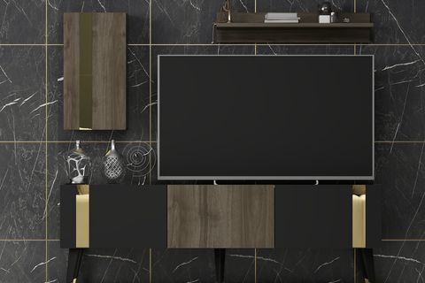 PALM TV ÜNİTESİ, CEVİZ SİYAH