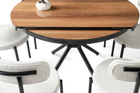 BADE ALFA MUTFAK MASASI TAKIMI 4 SANDALYELİ, 73X120 CM