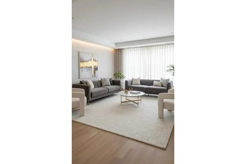 THERAPY LEKE TUTMAZ ANTİALERJİK OTURMA ODASI HALISI, 36126 060 KREM 80X150