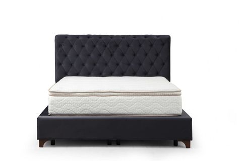DELUXE ANTRASİT ÇİFT KİŞİLİK BAZA+BAŞLIK+YATAK, ANTRASİT, 150X200