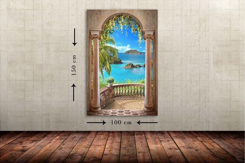 MANZARA  DEV BOYUT CANVAS TABLO 100X150