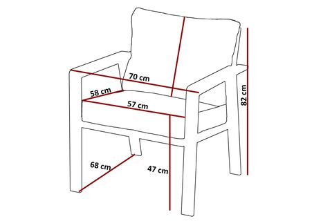 GARDENYA BAHÇE BALKON TAKIMI, FÜME