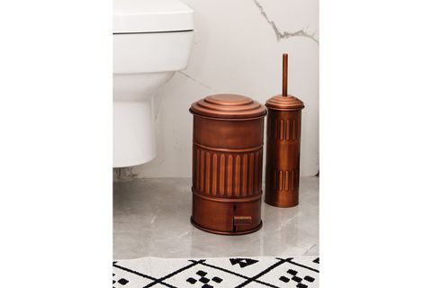 TUVALET FIRÇASI, BAKIR KAPLAMA