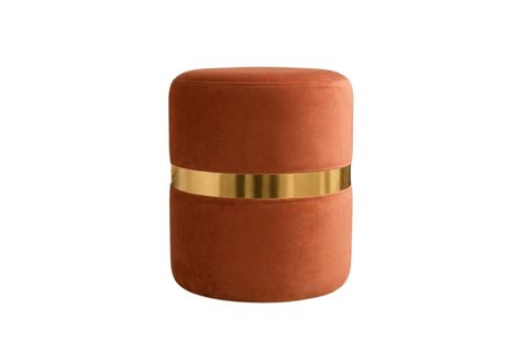 ALORA GOLD ŞERİTLİ SİLİNDİR PUF, KİREMİT