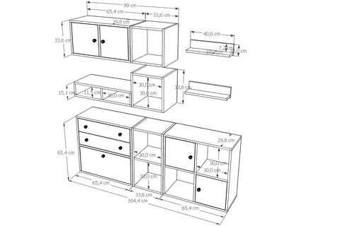 BK ÇOK AMAÇLI DOLAP, DUVARA MONTE ÜST MODÜL, KBR