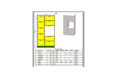 DEKORSTİLİM BÜYÜK ANKASTRE MUTFAK FIRIN DOLABI, KAPAKLI