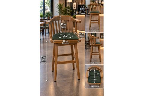 NORA DÖNER BAR SANDALYESİ