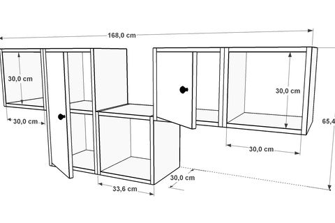 AYDIN KİTAPLIKLI RAF, DVR-1107-Ç