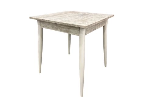 MENDEL MASA VE RİVONE SANDALYE TAKIMI, KRİSTAL, 70X70