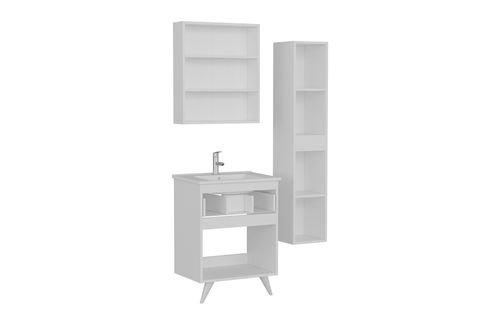 NİKA BANYO DOLABI 65CM AY2K1Ç 2K2A ETJ BOY BEYAZ