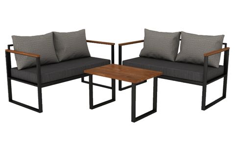 WOODESK NATURE İKİLİ BAHÇE TAKIMI, GRİ, CPT5508-130