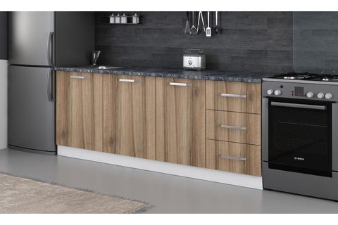 MİNAR 220 CM MUTFAK DOLABI BEYAZ DORE 220-D1-ALT MODÜL
