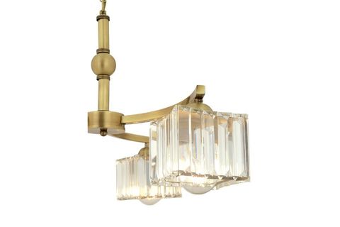 APLİQA RİMA 3 KOLLU KRİSTAL TAŞLI AVİZE, ESKİTME