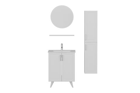 SANYA BANYO DOLABI AY2K130, BEYAZ, 65CM