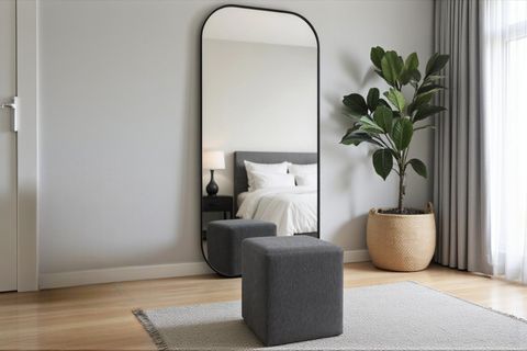 FRAME KARE PUF, ANTRASİT