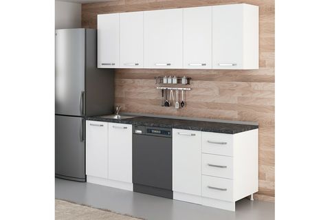 MİNAR 220 CM MUTFAK DOLABI BEYAZ 220 B11