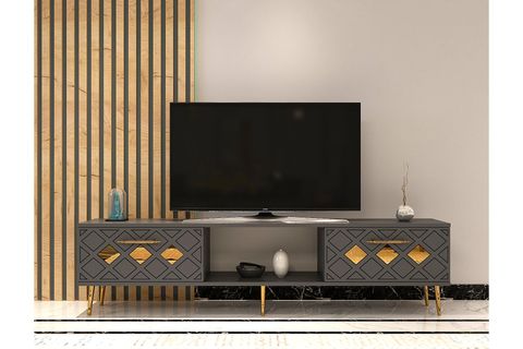 DOMECT TV SEHPASI, ANTRASİT ALTIN