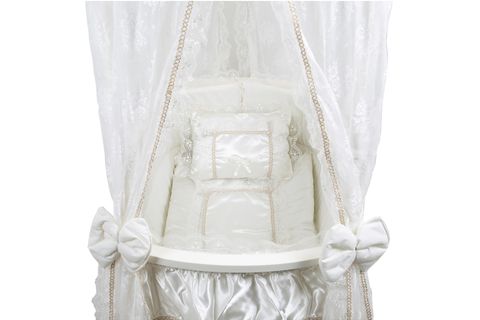 HACEGAN SALLANIR SEPET BEŞİK, BEYAZ, 60X90